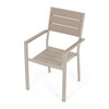 Záhradná zostava 156x78x74cm, polywood, béžová, AZS-B1656 CRM