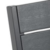 Záhradná zostava 156x78x74cm, polywood, sivá, AZS-B1656 GREY