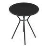 Záhradný stôl 60x60cm, plast, čierna, AZT-H1021 BK
