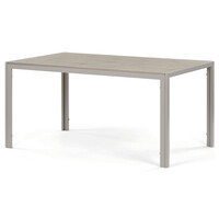 Záhradný stôl 150x89cm, kov, polywood, béžová, AZT-S1215 CRM