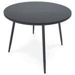 Záhradný stôl 90x90cm, kov, šedá, AZT-L1352 GREY