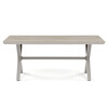 AZT-S1510 OAK - Stôl záhradný 180x100x75, doska polywood v dekore svetlého duba, hliníková konštrukcia, béžová farba