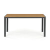 AZT-S1215 OAK - Stôl záhradný 150x90x73, doska polywood v dekore duba, šedá kovová konštrukcia