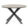 Záhradný stôl 110x110cm, hliník, polywood, sivá, AZT-S1430 GREY