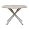 Záhradný stôl 110x110cm, hliník, polywood, béžová, AZT-S1430 CRM