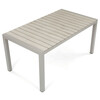 Záhradný stôl 162x90cm, hliník, polywood, béžová, AZT-S1514 CRM