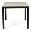 Záhradný stôl 160x90cm, hliník, polywood, čierna, AZT-S1514 BK