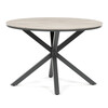 Záhradný stôl 110x110cm, hliník, polywood, sivá, AZT-S1430 GREY