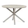 Záhradný stôl 110x110cm, hliník, polywood, béžová, AZT-S1430 CRM