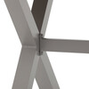 AZT-S1510 OAK - Stôl záhradný 180x100x75, doska polywood v dekore svetlého duba, hliníková konštrukcia, béžová farba