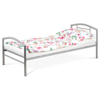 BED-1900 SIL - Posteľ jednolôžková 90x200 cm, kovová šedý lesk
