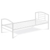 BED-1900 WT - Posteľ jednolôžková 90x200 cm, kovová biely lesk