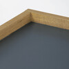 CT-613 OAK - Stôl konferenčný, MDF doska šedá s dekoratívnou hranou divoký dub, čierny kov.