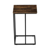 CT-G1040 OLW - Odkladací stôl, MDF doska, dekor staré drevo, čierny kov