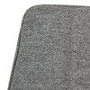 DCL-379 GREY2 - Stolička jedálenská, strieborná látka, šedé kovové nohy