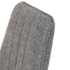 DCL-379 GREY2 - Stolička jedálenská, strieborná látka, šedé kovové nohy