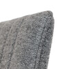 DCL-379 GREY2 - Stolička jedálenská, strieborná látka, šedé kovové nohy