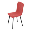 DCL-964 RED2 - Stolička jedálenská, červená látka, čierny kov