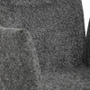 DCH-W1117 GREY2 - Stolička jedálenská, šedá látka, čierny kov, otočný mechanizmus 90 ° / 90 ° (L / P) - funkcia reset