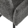 DCH-W1117 GREY2 - Stolička jedálenská, šedá látka, čierny kov, otočný mechanizmus 90 ° / 90 ° (L / P) - funkcia reset