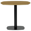 DT-X7117 OAK - Stôl jedálenský, doska MDF, dekor dub, čierny kov