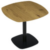 DT-X7117 OAK - Stôl jedálenský, doska MDF, dekor dub, čierny kov