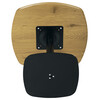 DT-X7117 OAK - Stôl jedálenský, doska MDF, dekor dub, čierny kov