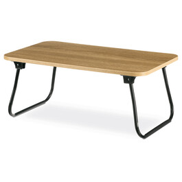 GD-022 OAK - Skladací stolík na notebook, dekor dub, čierny kov