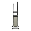 GD-176 BK - Vešiak dvojramenný s košom na bielizeň, čierny plast.