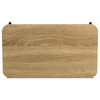 GD-022 OAK - Skladací stolík na notebook, dekor dub, čierny kov