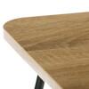 GD-022 OAK - Skladací stolík na notebook, dekor dub, čierny kov