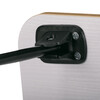 GD-022 OAK - Skladací stolík na notebook, dekor dub, čierny kov