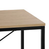 GD-512 OAK - Stôl pracovný s regálom, MDF, dekor dub, čierny kov