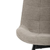 Jedálenská stolička, hnedá, látka, HC-T1130 CAP2