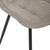 Jedálenská stolička, hnedá, látka, HC-T1130 CAP2