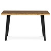 HT-F4413 OLW - Stôl jedálenský, 130x80x75 cm, MDF doska, dekor staré drevo, kov, čierny lak