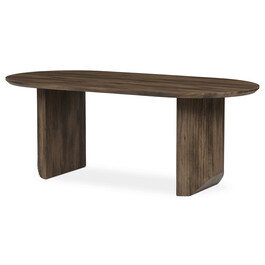 HT-W1578 WAL - Stôl jedálenský, 200x100x77 cm, MDF doska, 3D dekor orech.