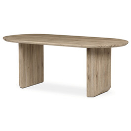 HT-W1578 SRE - Stôl jedálenský, 200x100x76 cm, MDF doska, 3D dekor dub san remo.