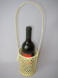 Bambusový košík na 1 fľašu