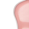 KA-C801 PINK - Detská stolička, ružová sieťovina, biely plastový kríž, kolieska na tvrdé podlahy