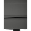 KA-D8104 GREY - Stolička kancelárska, šedá ekokoža, kríž kov chrómový, hojdací mechanizmus, čalúnené podrúčky
