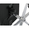 KA-D8104 GREY - Stolička kancelárska, šedá ekokoža, kríž kov chrómový, hojdací mechanizmus, čalúnené podrúčky