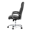KA-F1385 GREY - Kreslo kancelárske, šedá ekokoža, chrómový kríž, hojdací mechanizmus, nosnosť 150kg
