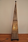 Lampa ratanová vysoká ihlan
