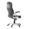 KA-F1218 GREY - Kreslo kancelárske, šedá ekokoža, hojdací mechanizmus