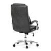 KA-F1385 GREY - Kreslo kancelárske, šedá ekokoža, chrómový kríž, hojdací mechanizmus, nosnosť 150kg