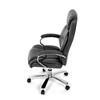 KA-F1385 GREY - Kreslo kancelárske, šedá ekokoža, chrómový kríž, hojdací mechanizmus, nosnosť 150kg