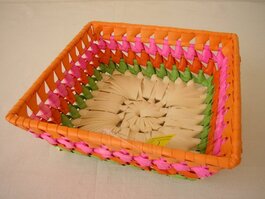 Miska palmový list štvorec