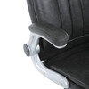 KA-F1218 GREY - Kreslo kancelárske, šedá ekokoža, hojdací mechanizmus