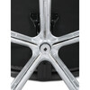 KA-F1385 GREY - Kreslo kancelárske, šedá ekokoža, chrómový kríž, hojdací mechanizmus, nosnosť 150kg